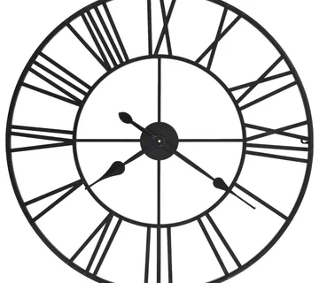 vidaXL Starinski zidni sat s kvarcnim mehanizmom metalni 80 cm XXL - Venlo