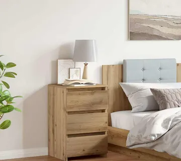 vidaXL Noćni ormarić Artisan hrast 40x35x62,5 cm izrađeno drvo - Venlo