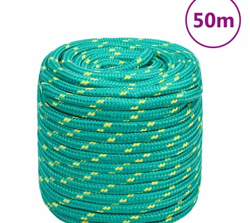 vidaXL Brodski konop zeleni 18 mm 50 m od polipropilena - Venlo