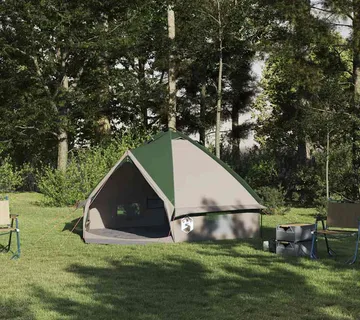 vidaXL Tenda za 4 osobe 4 osoba Zelena i Siva - Venlo