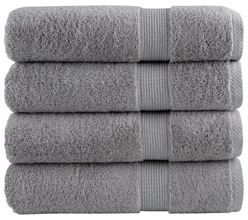 vidaXL Premium ručnici za ruke SOLUND 4 kom. sivi 50x100 cm 600 g/m² - Venlo