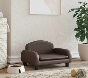 vidaXL Krevet za pse smeđi 50x40x30 cm od umjetne kože - Venlo