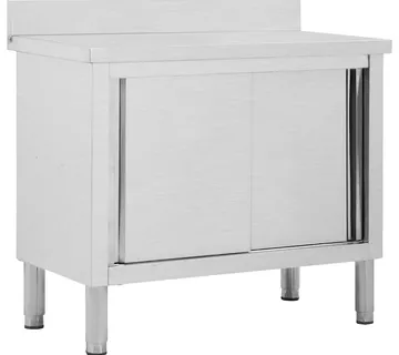 vidaXL Radni stol s kliznim vratima 100 x 50 x (95 - 97) cm od čelika - Venlo