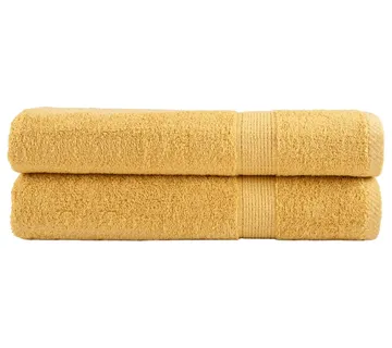 vidaXL Ručnici SOLUND 2 kom zlatni 100 x 200 cm 600 gsm - Venlo