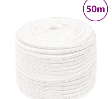 vidaXL Brodski konop svjetlobijeli 12 mm 50 m od polipropilena - Venlo