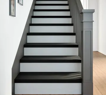 vidaXL Gazišta stepenice 2 kom smeđe-crni 80x25x2 cm masivna hrast - Venlo