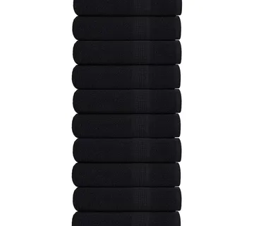 vidaXL Ručnici za ruke FROGN 10 kom crni 50x100 cm 360 g/m² - Venlo