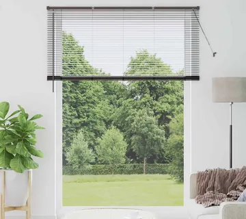 vidaXL Venecijanski zastore Crna 220 x 155 cm Aluminij - Venlo