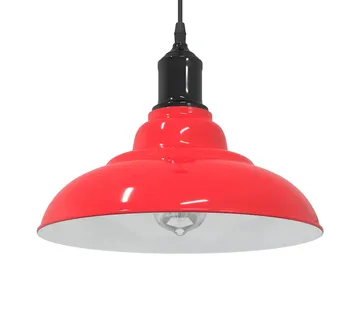 vidaXL Visilica podesiva po visini E27 sjaj crvena Ø 31 cm metal - Venlo