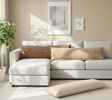 vidaXL Presvlaka za jastuk HOUTEN Smeđa 40 x 145 cm Tkaničina Chenille - Venlo
