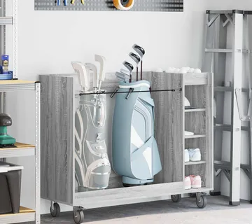 vidaXL Golf ormar s kotačem Jednobojno Siva Sonoma 120 x 45 x 98 cm - Venlo