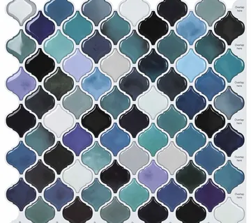 vidaXL Lanturn ploča 20 kom. Plava Zelena 27 x 27 cm Poliuretan i PET - Venlo