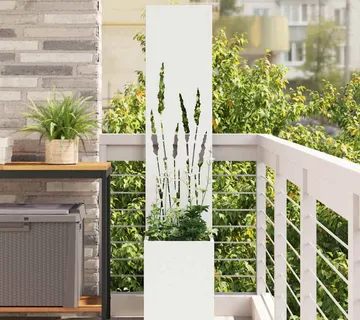 vidaXL Privatnost u vrtu Rezbarija Bijelo 32 x 32 x 150 cm - Venlo