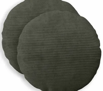 vidaXL Presvlaka za jastuk 2 pcs HEERLEN Antracit Ø 30 cm Kord - Venlo