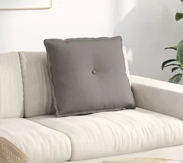 vidaXL Jastuk za leđa Sivo-smeđa 60 x 19 x 50 cm tkanina - Venlo