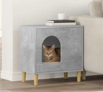 vidaXL Mačja Kuća Beton 51 x 30 x 52 cm Konstruirano drvo - Venlo