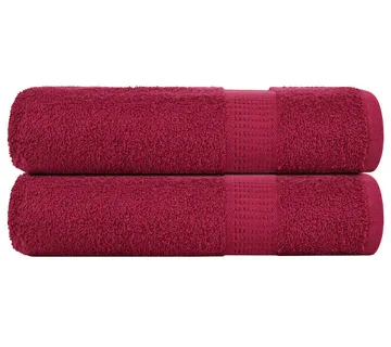 vidaXL Ručnici za tuširanje FROGN 2 kom Bordeaux 70x140 cm 360 gsm - Venlo