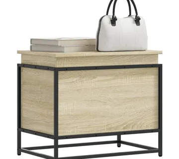 vidaXL Kutija za pohranu s poklopcem sonoma hrast 60x40x51,5 cm - Venlo