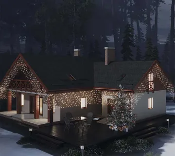 vidaXL LED zavjesa sa sigama 10 m 400 LED tople bijele 8 funkcija - Venlo
