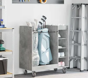 vidaXL Golf ormar Betonska siva 90 x 45 x 98 cm Engineered Wood - Venlo