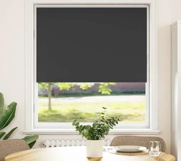 vidaXL Rolo zavjesa Blackout Black 90x175 cm Širina tkanine 85,7 cm - Venlo