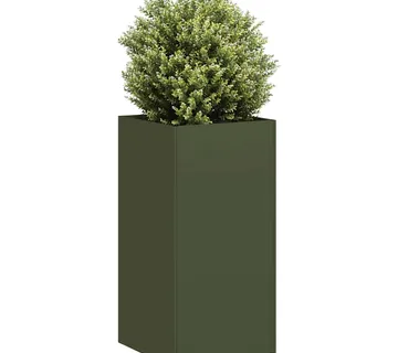vidaXL Sadilica maslinastozelena 40x40x80 cm hladno valjani čelik - Venlo