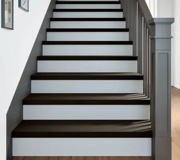 vidaXL Gazišta stepenice 2 kom smeđe-crni 100x30x2 cm masivna hrast - Venlo