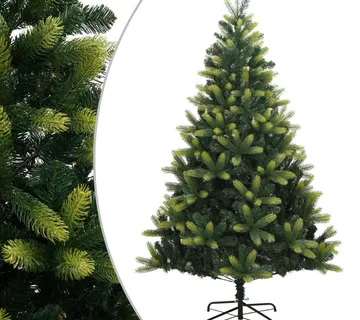 vidaXL Umjetno božićno drvce sa šarkama i stalkom 180 cm - Venlo