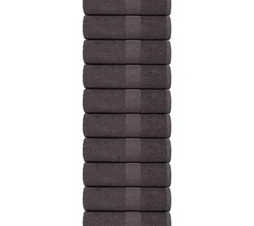 vidaXL Ručnici za pranje FROGN 10 kom antracit 30x30 cm 360 g/m² - Venlo