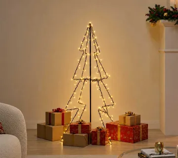 vidaXL Stožasto božićno drvce unutarnje i vanjsko 160 LED 78 x 120 cm - Venlo