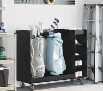 vidaXL Golf ormar s kotačem Jednobojno Crni hrast 120 x 45 x 98 cm - Venlo