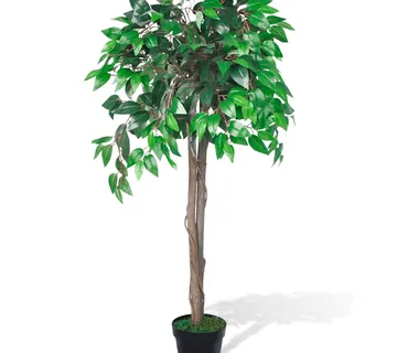 vidaXL Umjetna biljka fikusa, s lončanicom, visine 110 cm - Venlo