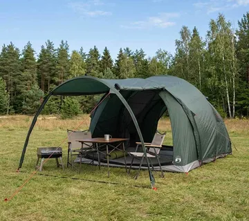 vidaXL Tunelski šator 370 x 275 x 210 cm Maslinasto zelena - Venlo