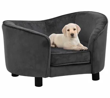 vidaXL Sofa za pse tamnosiva 69 x 49 x 40 cm plišana - Venlo