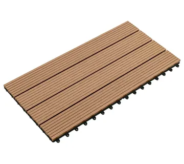 vidaXL Pločice za decking 6 kom. Smeđa 60 x 30 cm WPC - Venlo