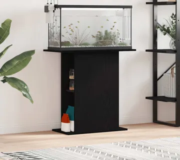 vidaXL Stalak za akvarij crni hrast 75x36x72,5 cm Konstruirano drvo - Venlo