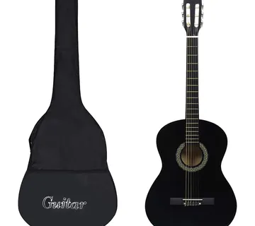 vidaXL Klasična gitara za početnike s torbom crna 4/4 39 " - Venlo