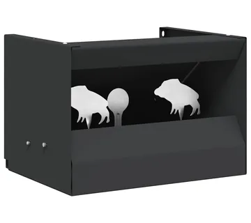 vidaXL Kutija za zamku metaka Crna 29 x 22 x 20 cm Čelik - Venlo