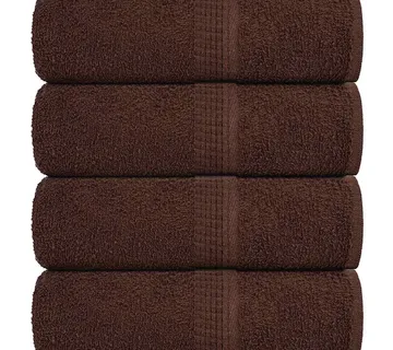 vidaXL Ručnici za pranje FROGN 4 kom. Smeđi 30x30 cm 360 g/m² - Venlo
