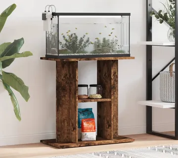 vidaXL Stalak za akvarij dimljeni hrast 60x30x60 cm Konstruirano drvo - Venlo