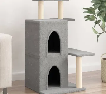 vidaXL Penjalica za mačke sa stupovima za grebanje svjetlosiva 97 cm - Venlo