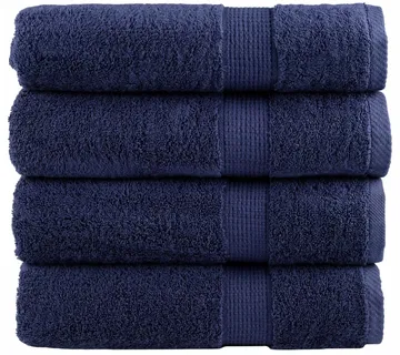 vidaXL Ručnici za tuširanje SOLUND 4 kom modri 70x140 cm 600 gsm - Venlo