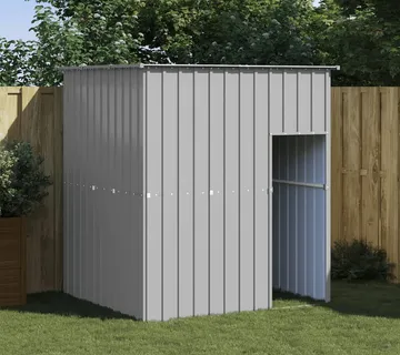 vidaXL Kućica za pse s krovom svjetlosiva 165 x 153 x 181 cm čelična - Venlo
