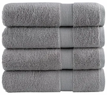 vidaXL Ručnici za tuširanje SOLUND 4 kom sivi 70x140 cm 600 gsm - Venlo