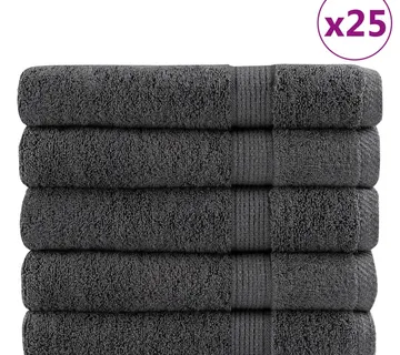 vidaXL Ručnici za saunu SOLUND 25 kom antracit 80 x 200 cm 600 gsm - Venlo
