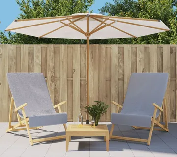 vidaXL Ručnici za plažu 2 kom sivi 60 x 135 cm od tkanine 400 GSM - Venlo