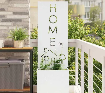 vidaXL Privatnost u vrtu Rezbarija Bijelo 50 x 32 x 150 cm - Venlo