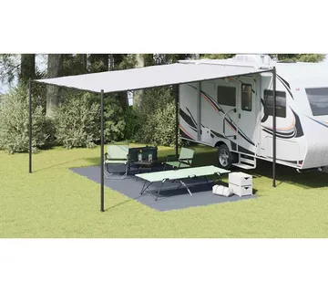 vidaXL Teppi za šator Plava i siva 500 x 250 cm Polietilen - Venlo