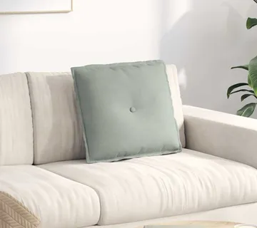 vidaXL Jastuk za leđa Svjetlosiva 50 x 45 cm Kordura tekstil - Venlo