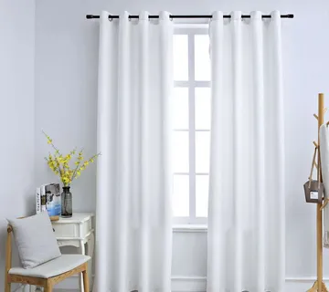 vidaXL Zavjese za zamračivanje s prstenima 2 kom sivobijele 140x175 cm - Venlo